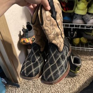 Roper Black and Tan Cowboy Boots